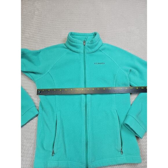 Columbia Fleece Girls Large 14/16 Mint Green Full Zip Cold Weather - Picture 3 of 7